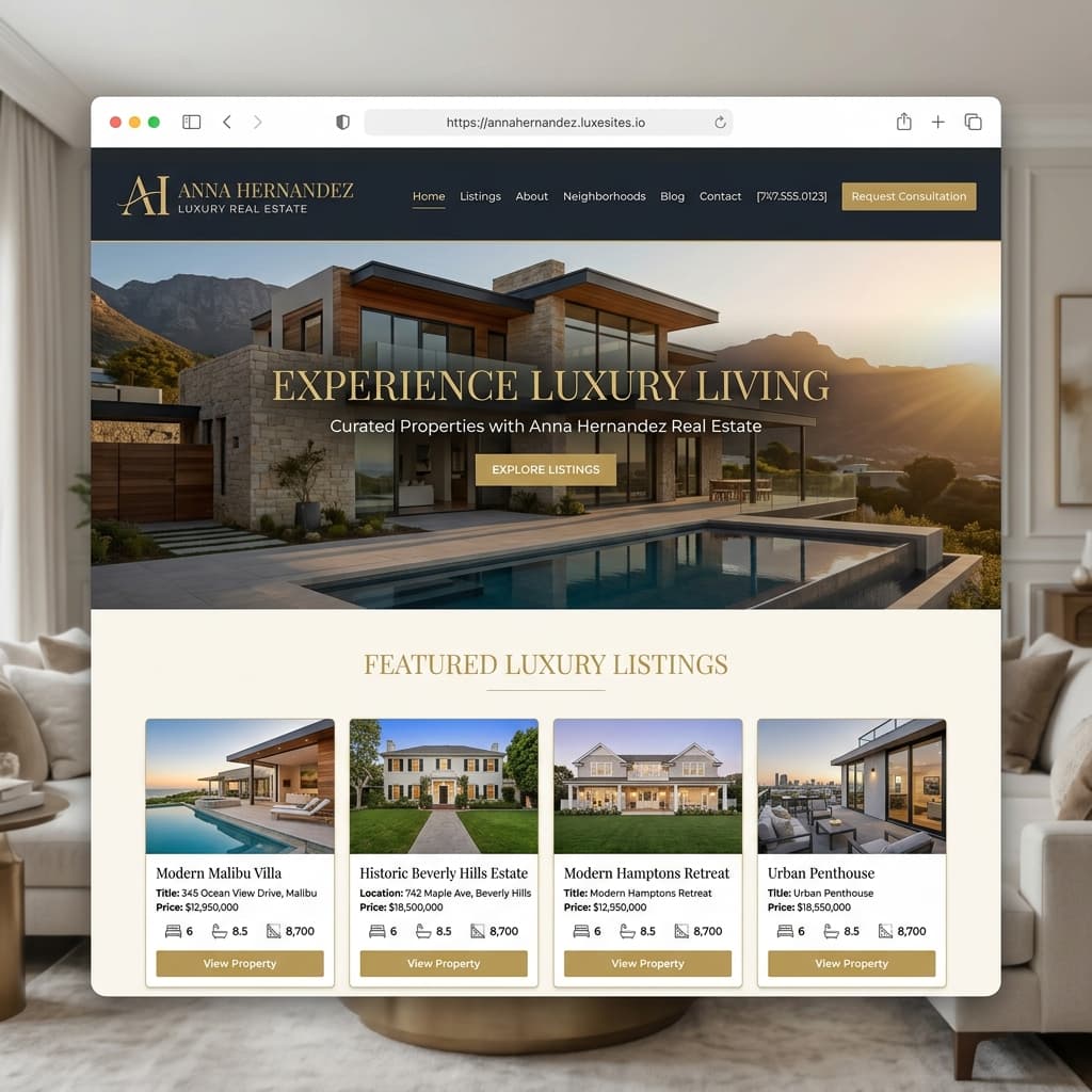 Anna Hernandez website preview